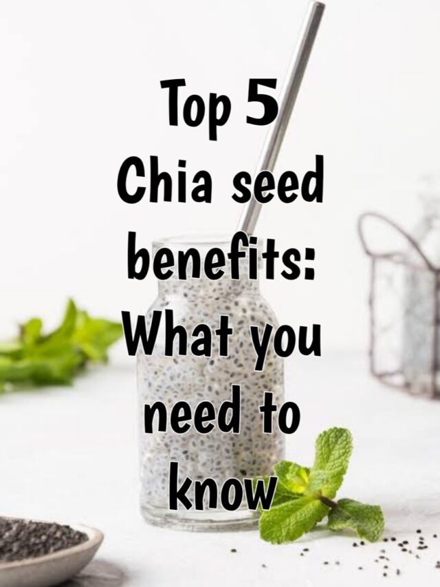 TOP 5 HEALTH BENEFITS OF CHIA SEEDS